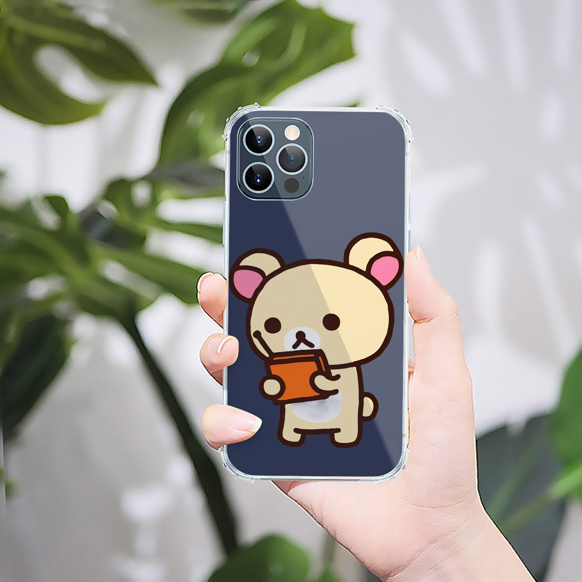 （画像用） リラックマ リラックマ キイロイトリ Rilakkuma Korilakkuma Kiiroitori 【iPhone 12シリーズ対応】透明スマホケース（クリアソフトケース）